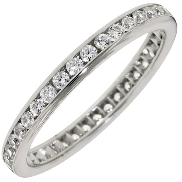 Carat Round Brilliant Cut Eternity Diamond Wedding Band