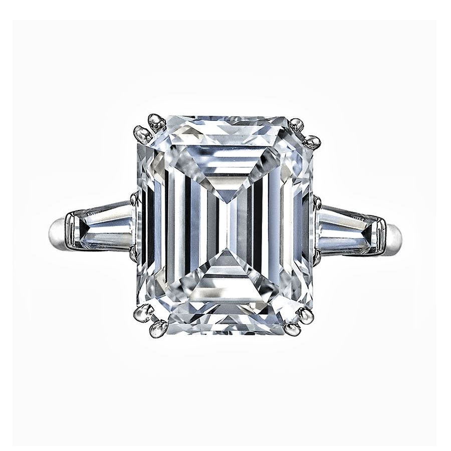 CARAT EMERALD CUT DIAMOND ENGAGEMENT RING – Beverly Hills