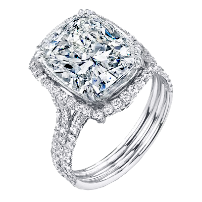 Carat Cushion Cut Diamond Halo Engagement Ring style